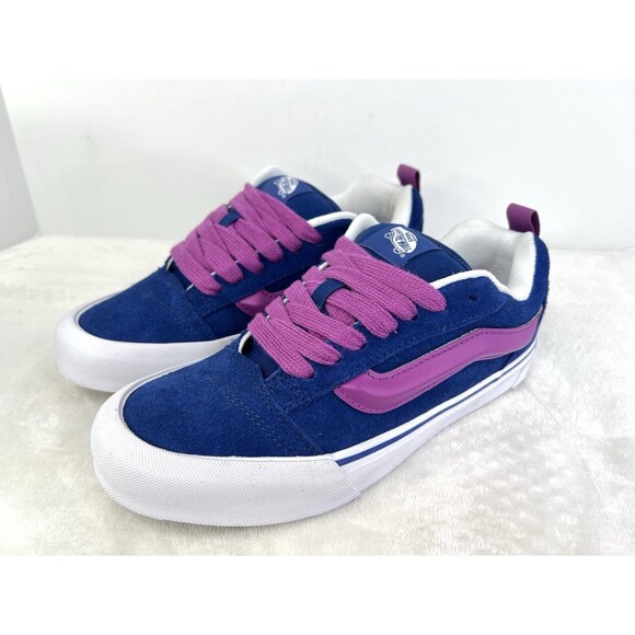 Vans Knu Skool Sneakers Shoes Vibrant Blue Purple White Mens Size 7.5 / Womens 9 main image 6